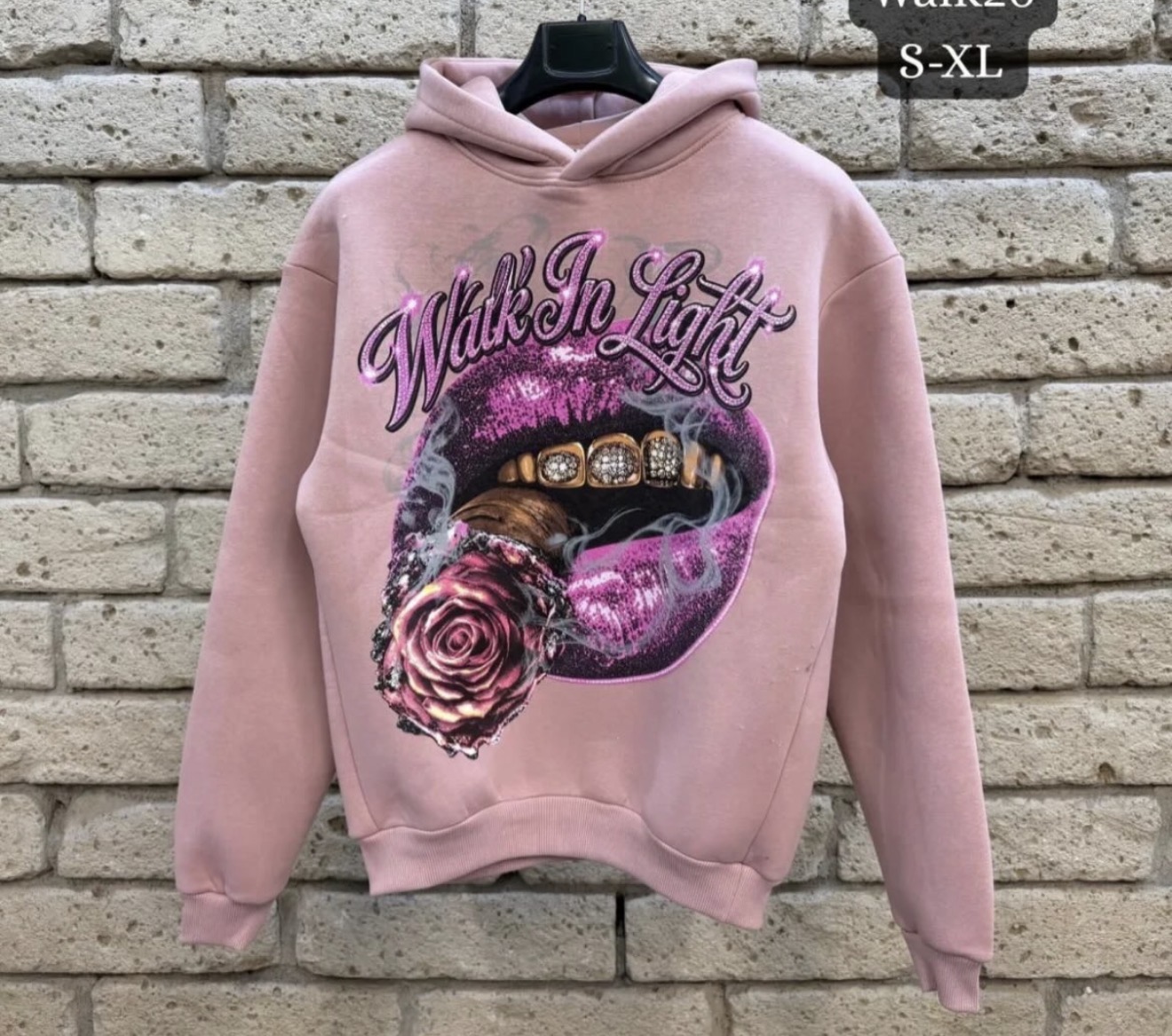 Felpa Walk In Light Rosa